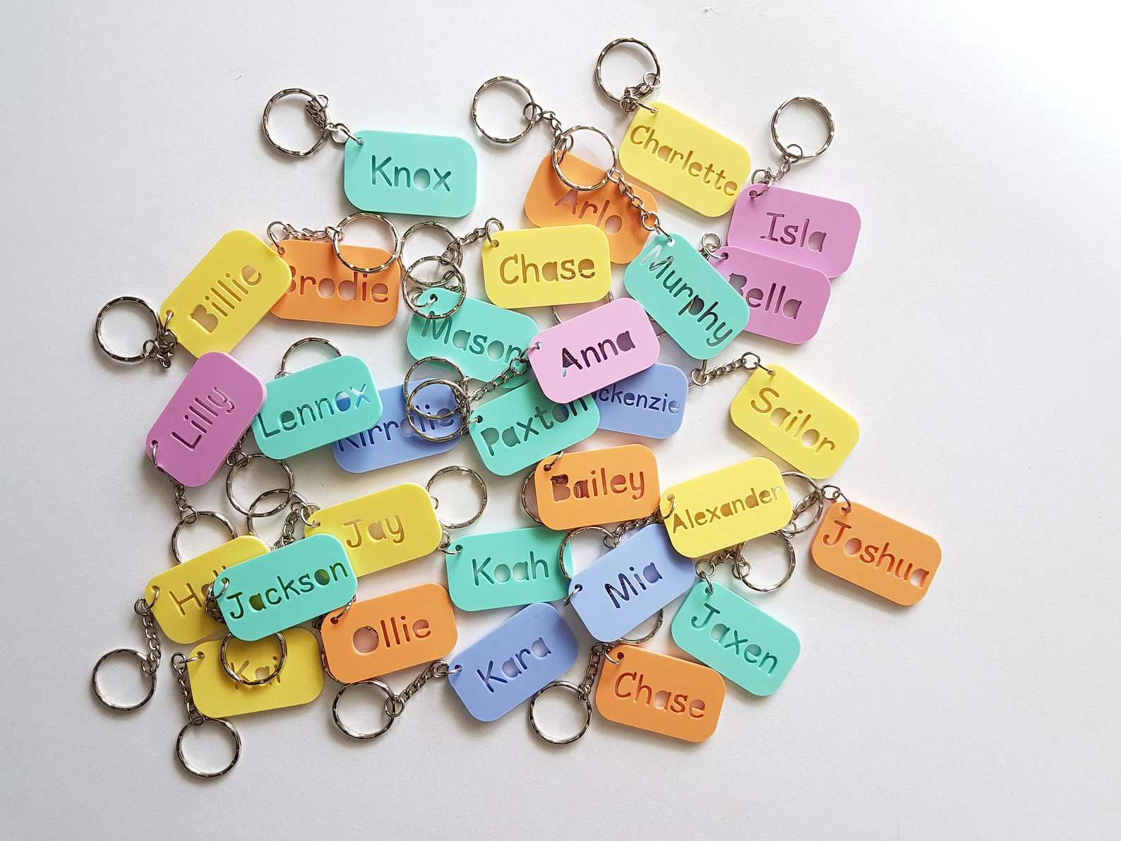 Custom leather keychains