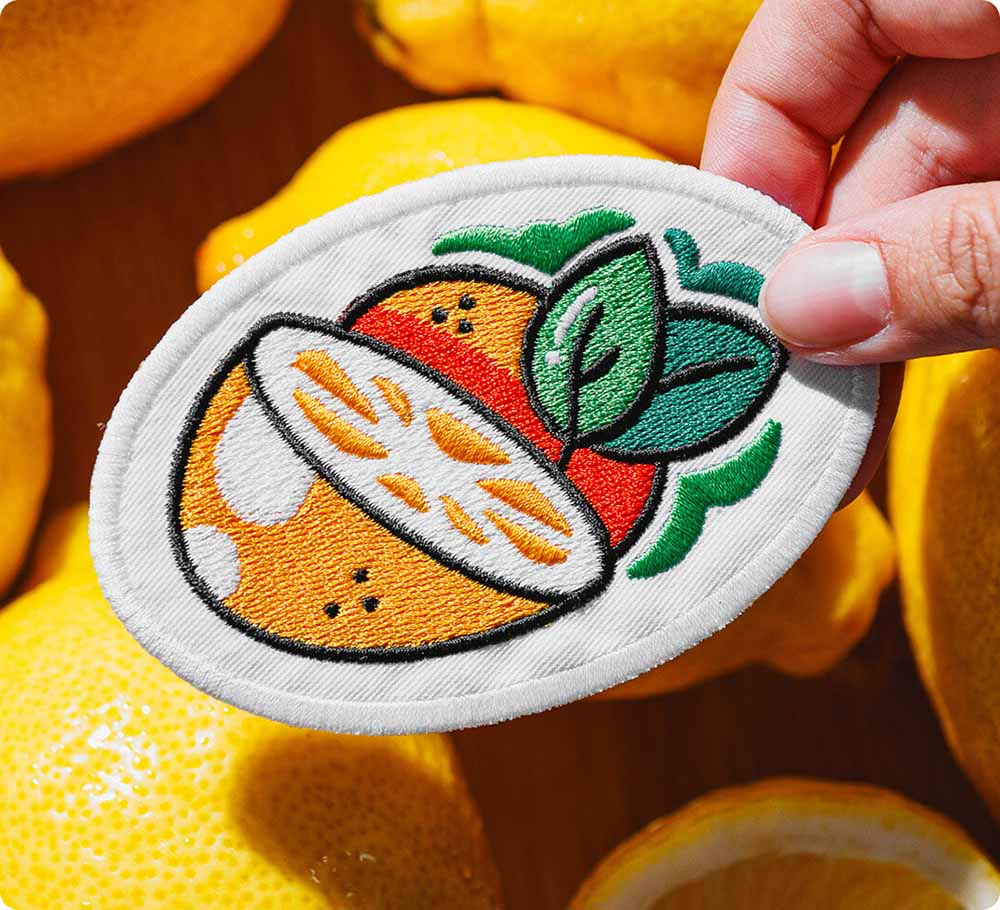 Custom embroidered patch